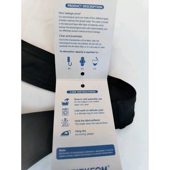 Feitycom Period Swimwear-Menstrual Swimwear One Piece Leakproof Built-in Bra XXL - Picture 5 of 15